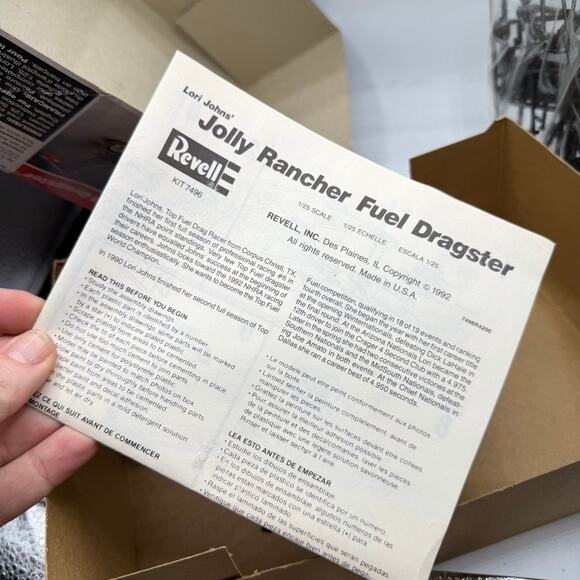 Vintage Model Car Kit  Lori Johns' Jolly Rancher Rail Dragster Revell - Picture 2 of 9